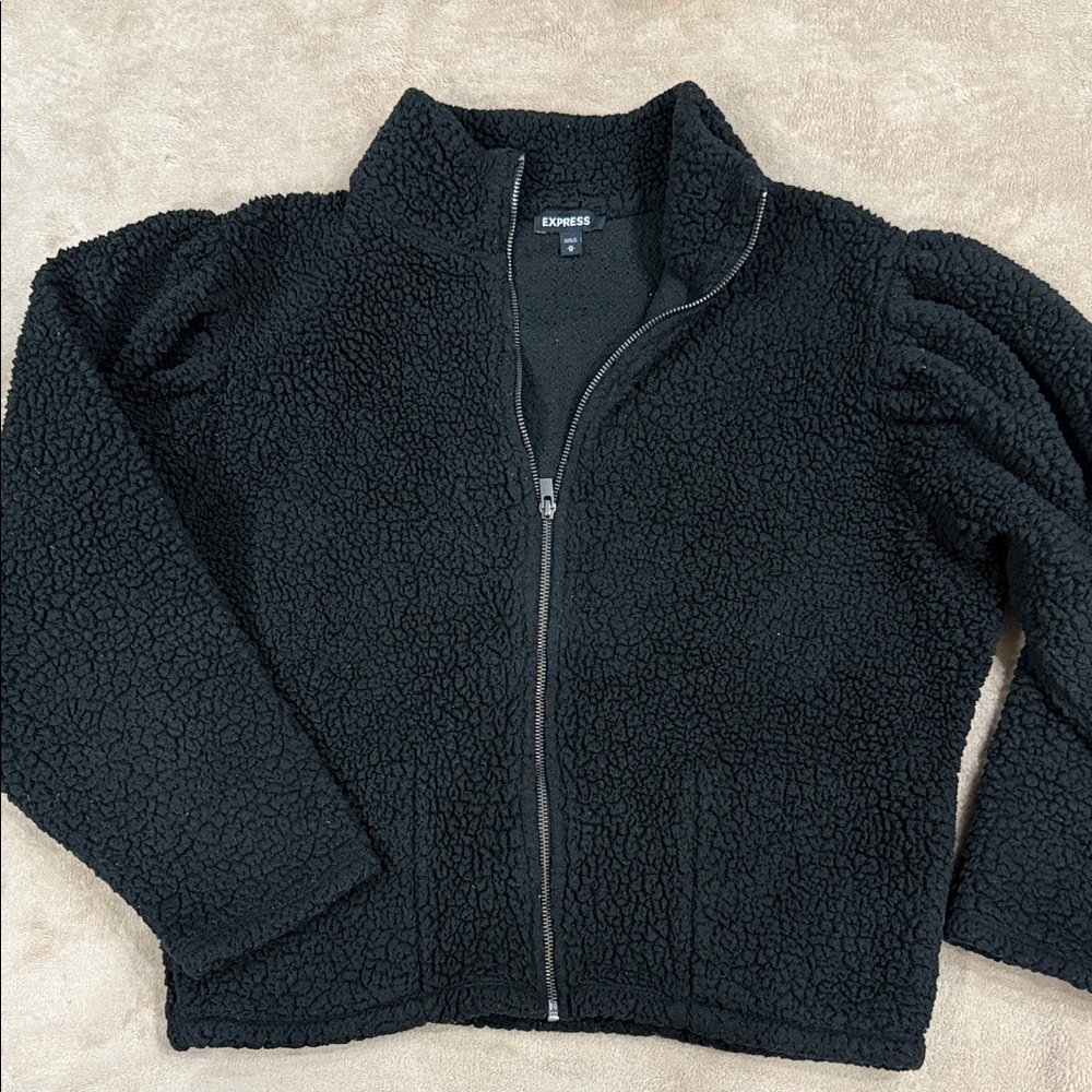 Women’s Express Black Fleece Jacket - Size Medium